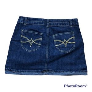 stretch jean skirt dark Wash Vintage Harlem size 9